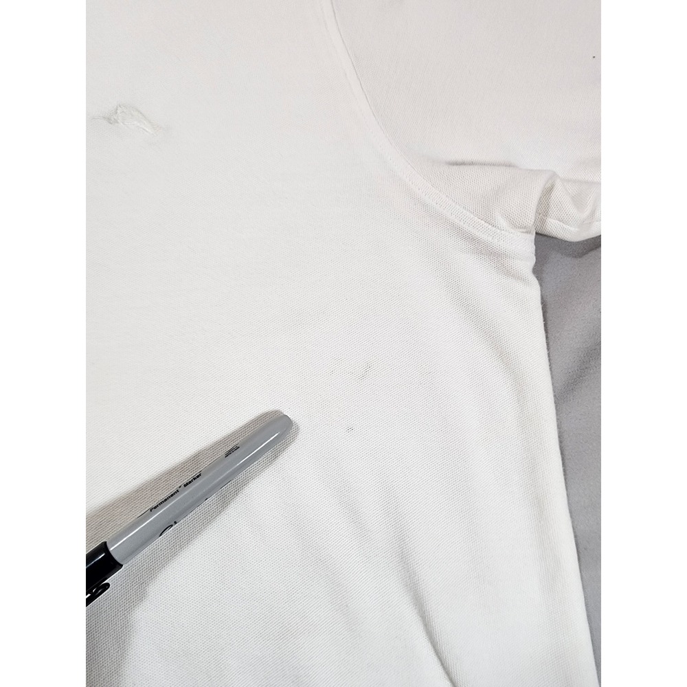 Tommy Bahama Mens XL White Pique Short Sleeve Polo Shirt Marlin Logo Casual - Picture 8 of 14